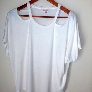 Nanette Lapore Cold Shoulder Blouse Size Large